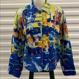 Michael Leu colorful blazer